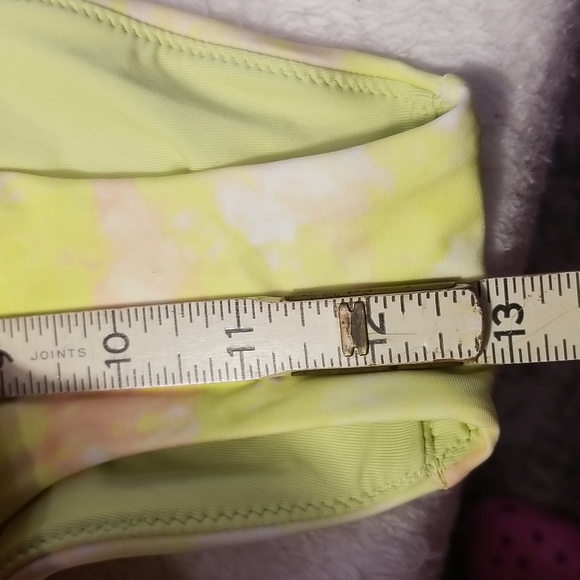 Aerie Bikini Womens S Yellow Crossover Keyhole Halter High Cut Cheeky Bottom NWT - Picture 16 of 16